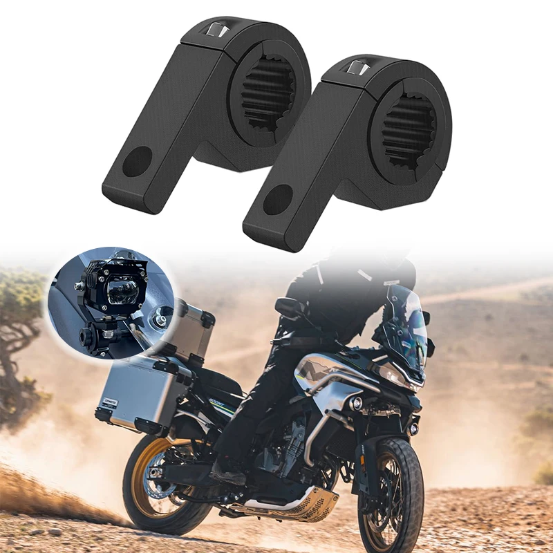 

22mm-32mm Motorcycle LED Headlight Bracket Mount Clamp Fork Tubes For CFMOTO 800MT 800 MT All Years 2022 2023 Fog Lights Bracket