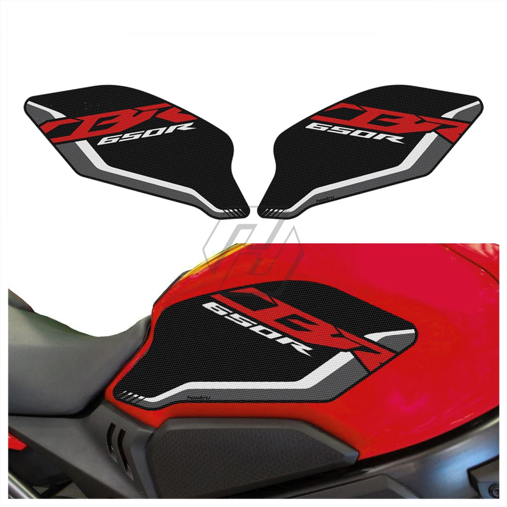 For Honda CBR 650R 2019-2022 Sticker Motorcycle Accessorie Side Tank Pad Protection Knee Grip Traction motorcycle 3d fuel tank pad tank grip left right protection sticker knee grip side decal for honda vfr1200x vfr1200x 2016 2017