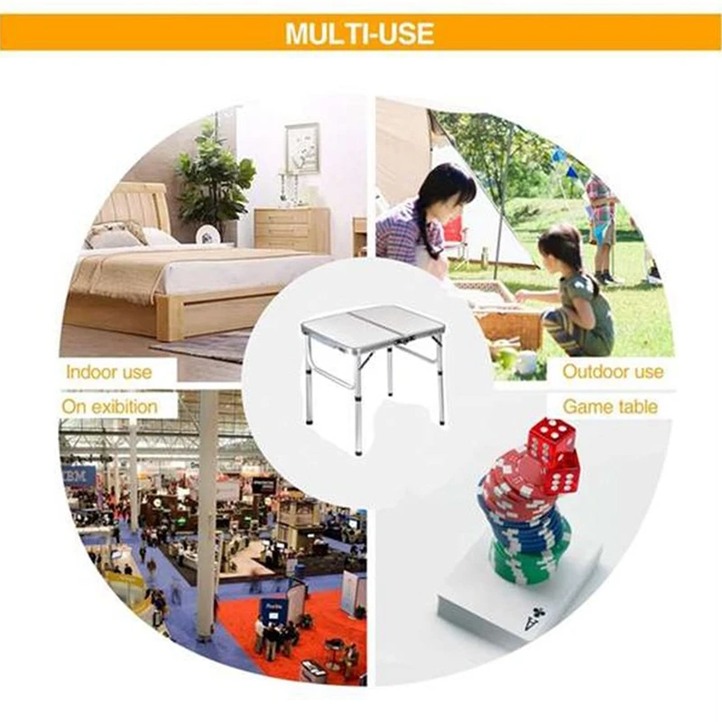 Foldable Portable Table Outdoor Furniture Picnic Camping Equipment Computer Bed Tables Ultra Light Folding Desk Aluminium Alloy foldable table