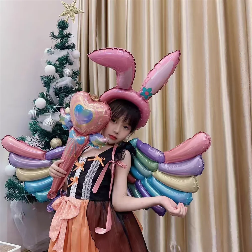 Inflatable Toys Butterfly Wing Armor Set For Boy Girl Kid Children Party Cartoon Creative Balloon Children's Holiday Toy Gift