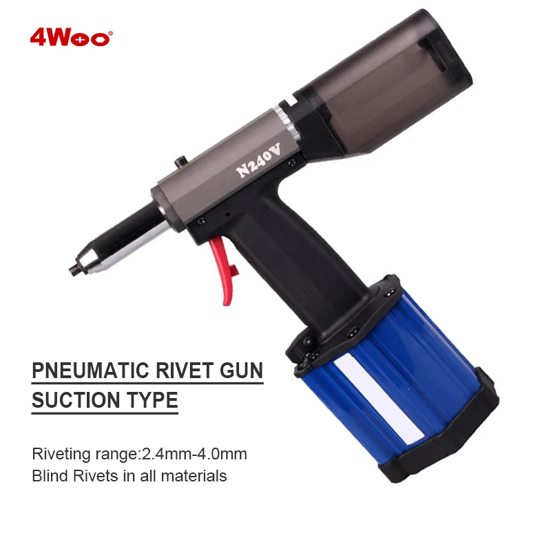 

Fully Automatic Self-Priming Efficient Air Riveting Tool Pneumatic Blind Rivet Tool with Nail Suction Bottle