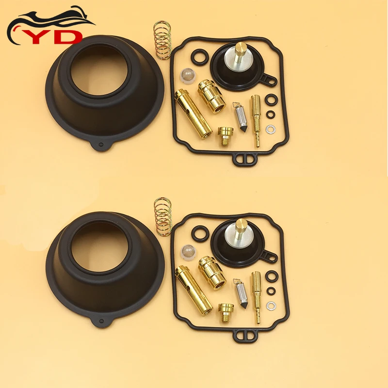 

2 комплекта для Yamaha V Star 650 XVS650 XVS650A XVS650AT XV250 Virago карбюратор поршень вакуумный диафрагма ремонтный комплект