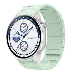 Magnetic Silicone Sports Strap - Soft, Durable, and Stylish Bracelet Watchband for OnePlus Watch 46mm (Mint Green)