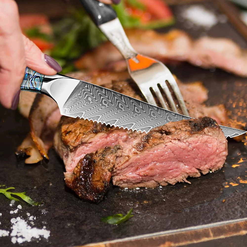 Couteau De Cuisine Professionnel En Acier De Damas (du Japon) – CUISINE