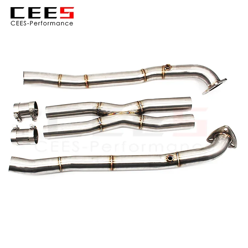 Cees Downpipe X Pipe Per Ferrari California 4.3L 2009-2014 Catless Downpipe Catalizzatore Tubo Di Scarico