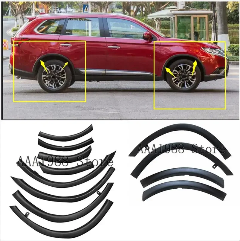 

2016 2017 2018 2019 2020 for Mitsubishi Outlander Front and Rear Bumper Leaf Trim Panel Automobile Wheel Eyebrow Anti Insertion