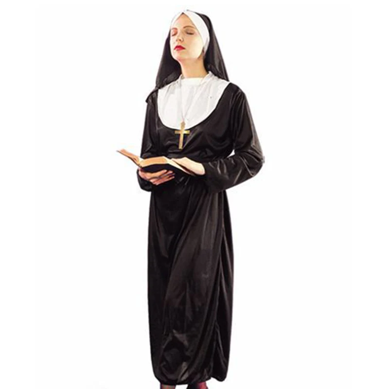 Halloween Costumes Missionary Cosplay Long Robes for Adult Carnival halloween costumes
