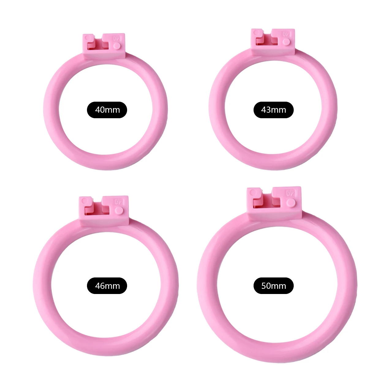 Penis Chastity Cage FRKO Pink ABS Resin Clitoral Pussy Male With 4 Penis Rings Lockcock BDSM Sex Toys For Men Femboy 18+