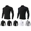 Men's Workout Compression Shirt Turtleneck Long Sleeve Rash Guard Gym Base Layer Athletic Undershirt Gear Sports Shirt UV Proof 1