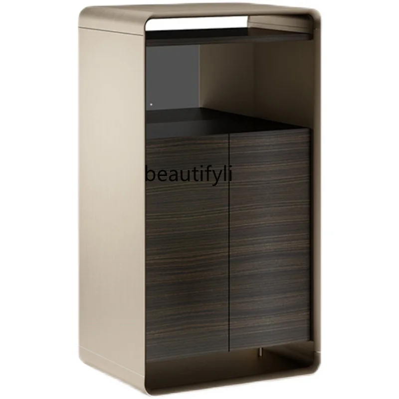 

Italian Light Luxury Double Door Wine Cooler Display Cabinet Living Room Home Wine Cabinet Locker Furniture