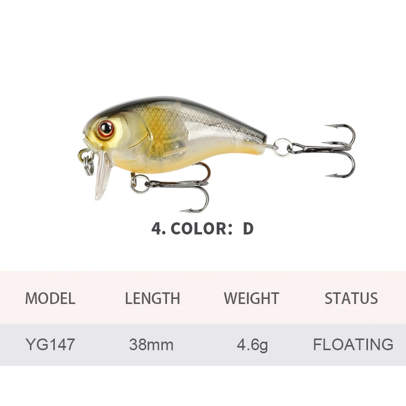 Lot De 6 Leurres De Pêche Durs, 9,2g 9,5cm, Type Minnow, Flottants, Pour Carpe, Bar