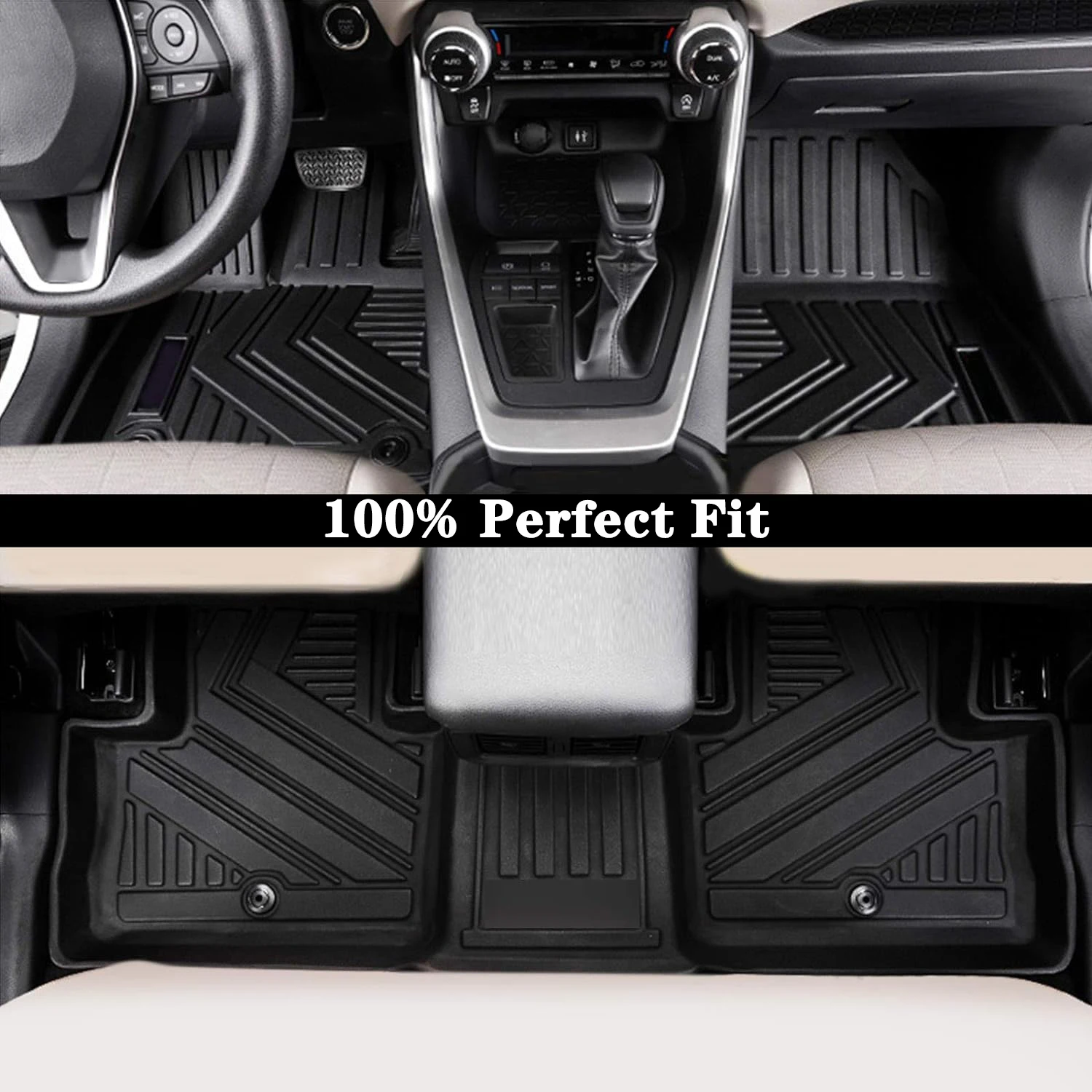 Tappetini per auto per Toyota Rav4 2025 2024-2019 Hybrid & Gas, protezione per tappetini per schienale per bagagliaio resistente all'acqua per tutte le stagioni  34