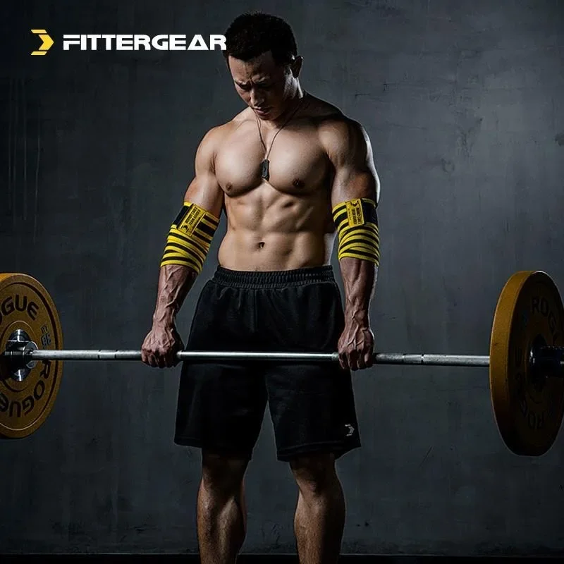 Fitness wrap elbow joint elastic bandage bench press power lift strapping professional protection