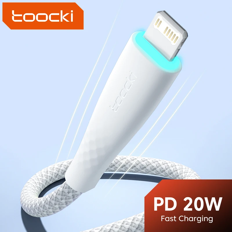 Toocki 20W PD USB C Cable For iPhone 13 14 Pro Max 12 Mini XS XR 7 8
