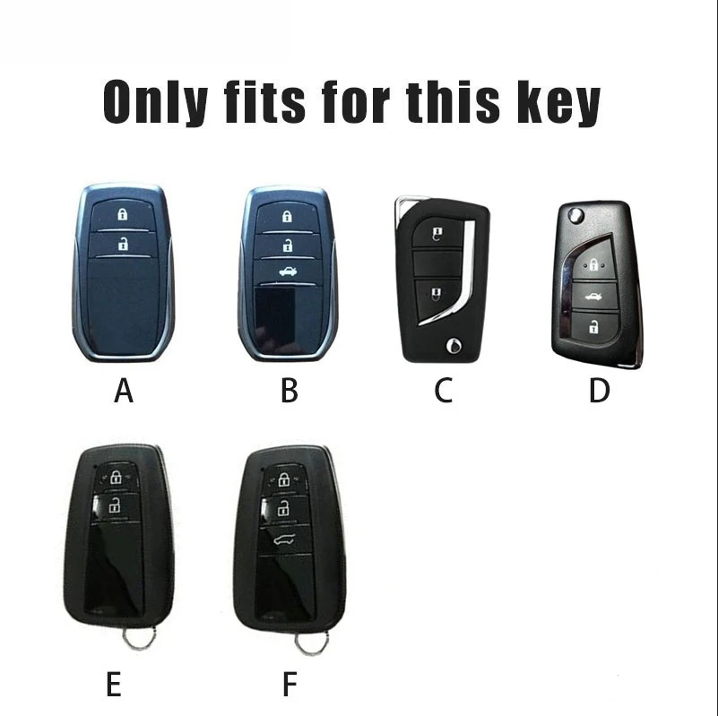 Car Key Cover Case Holder for Toyota Corolla C-HR Highlander Camry Levin RAV4 VIOS IZOA
