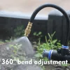3/8" 9/12mm Garden Misting System Fitting Adjustable Brass Nozzle Atomizer Valve Tee Elbow Cross Quick Connect Adapter PE Tubing 3