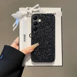 Luxury Shiny Rhinestone Glitter Phone Case with Fashion Back Cover - S26FE (Black)