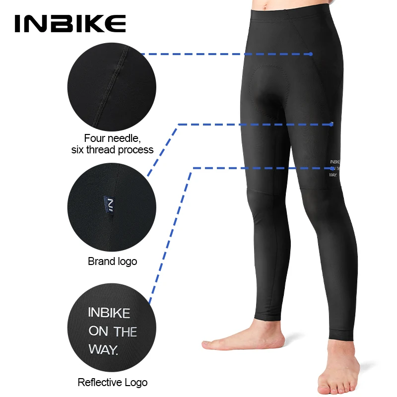 INBIKE Outdoor Cycling Pants Men's Team Road Cycling Pants Men's Breathable Comfort Quick Dry Padded Sweatpants