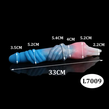 QKKQ Long 40cm Horse Dog Dildos Double Animal Penis Female Adult Sex Toys Anal Plug Masturbation Lesbian Erotic Strapon toys 3