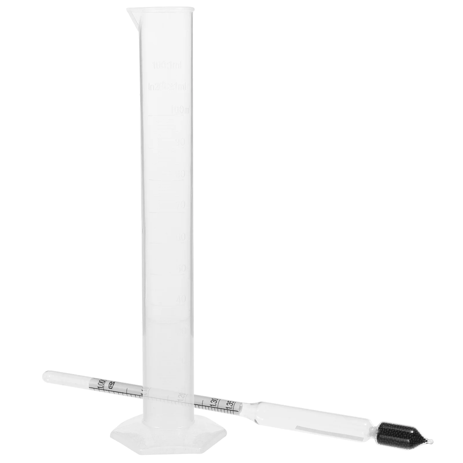 

Hydrometer Test Jar Graduated Cylinder for Making Ml Measuring Cup Liquid Plastic