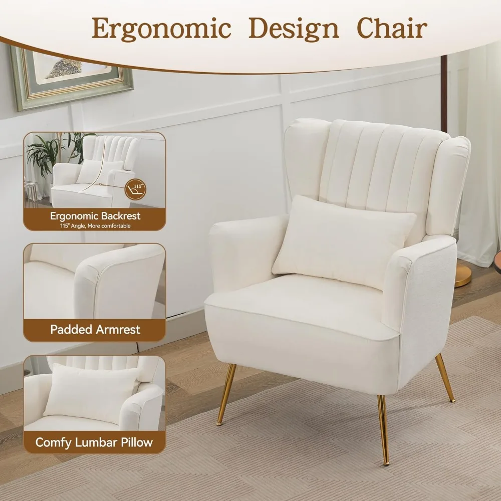 Fabric Accent Armchair 4