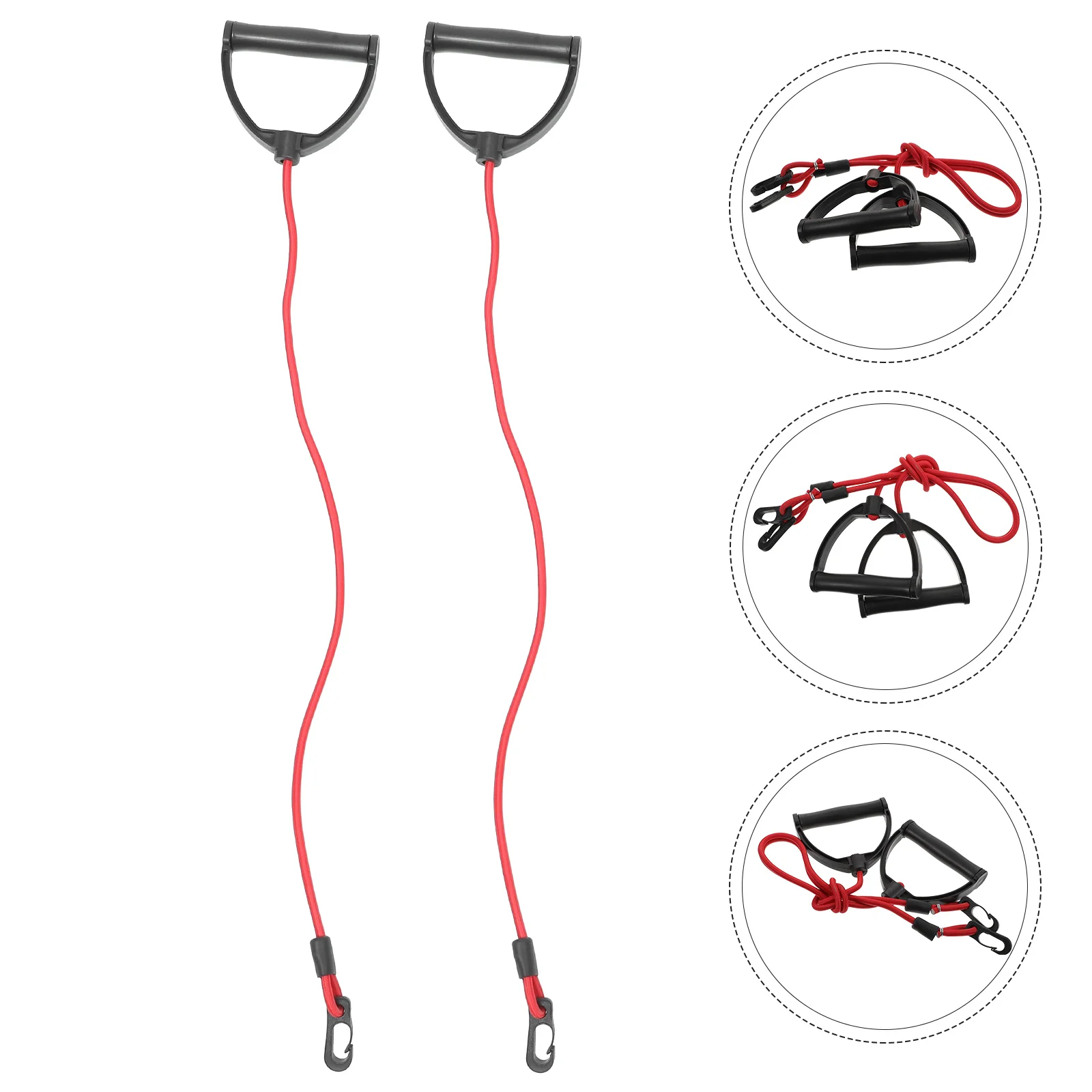 Pull Rope Treadmills for Home Fitness Equipment Stepper Resistance Bands with Handle Foam Exercise Ropes Pulling Elastic