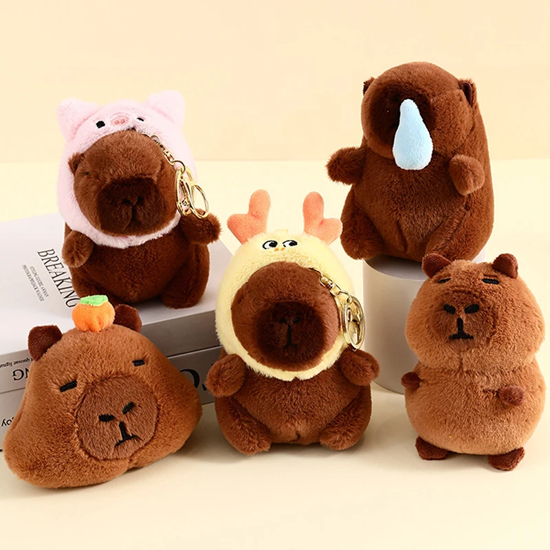 

Плюшевый подвесной рюкзак capyучитывающий сумку аксессуары брелок Подвеска детский подарок