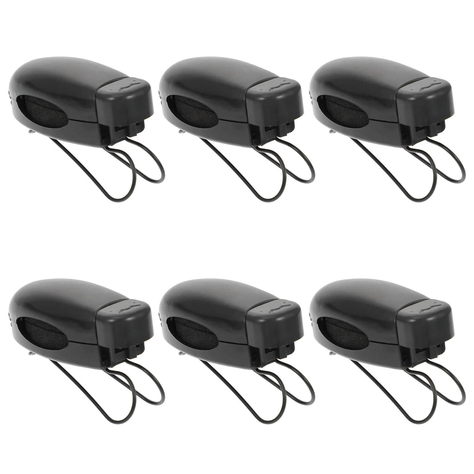 

6 Pcs Glasses Clip Sun Visor Cards Sunglasses Mount Clips Vehicle Holder for Auto Titanium Alloy