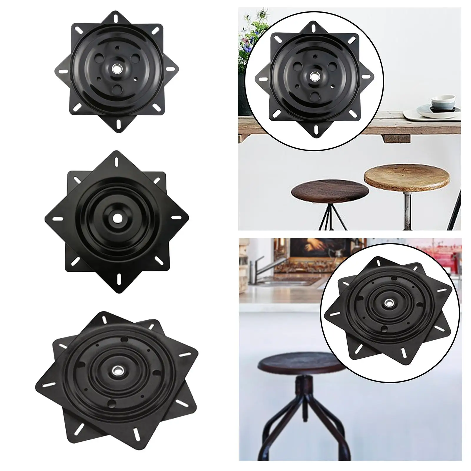 Rotating Steel Swivel Plate for Boat Seats and Bar Stools