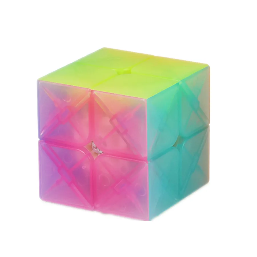 Magic Cube Puzzle Speed Cube Puzzle Cube Educational Toys Magic Puzzle Toy Puzzle Toys QiYi QiDi 2X2 Magic Cube 2 By 2 Cube Speed Pocket Puzzle For Children Gift