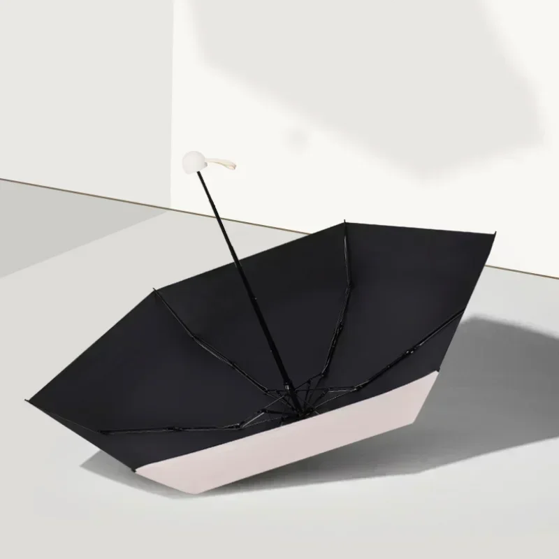 Uv Umbrella Portable Long Handle Umbrella Folding Women Rain Sus Protectios Outdoor Travel Mini Fan Gear Household Merchandises