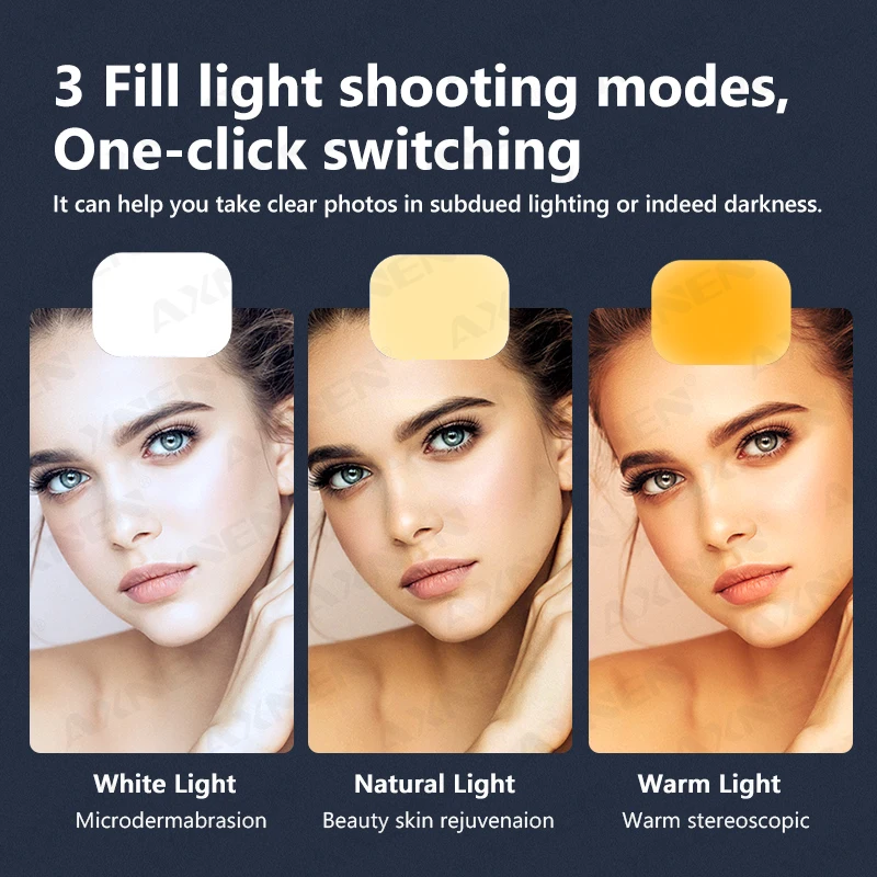 L13D 셀카봉 삼각대, 필라이트 백라이트, 여행 라이브 방송 브이로그용, 스마트폰용 360 ° 회전 전화 홀더, 신제품