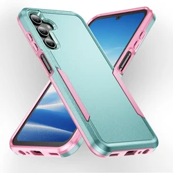 Durable Anti-Scratch Phone Case with Enhanced Protection for Galaxy S25 Ultra (Green and pink)