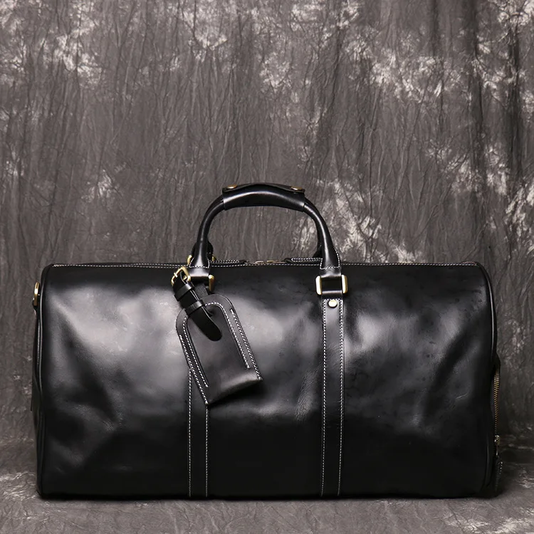 Large Leather Duffle Bag | Talarurus Large Leather Duffle Bag