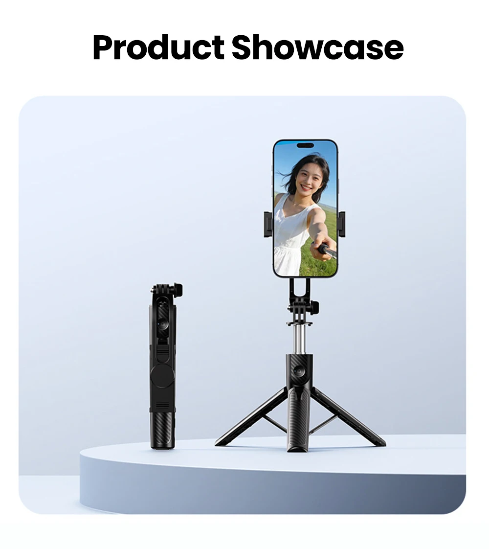 Portable Bluetooth Selfie Stick Tripod For Smartphones Extendable_voghion.com