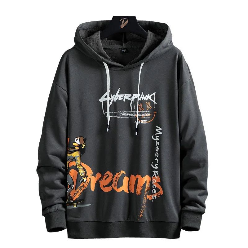 

Spring Autumn Streetwear Hoodie Men 2024 High Street Hoodies Loose Pullovers Couple Sweatshirts Oversized Hip Hop