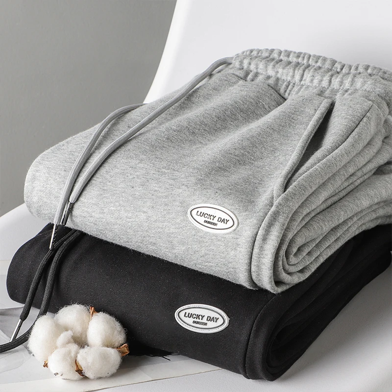 Dukeen Knitted Sweatpants Men's Casual Jogging Pants 2023 Autumn New Drawstring Sports Pants Men Trousers 5