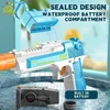 Desert Eagle Electric Auto Combat Light Linkage Water Gun Summer Outdoor Fantasy Fight Firing Shooting Toy for Children Boy Gift 4