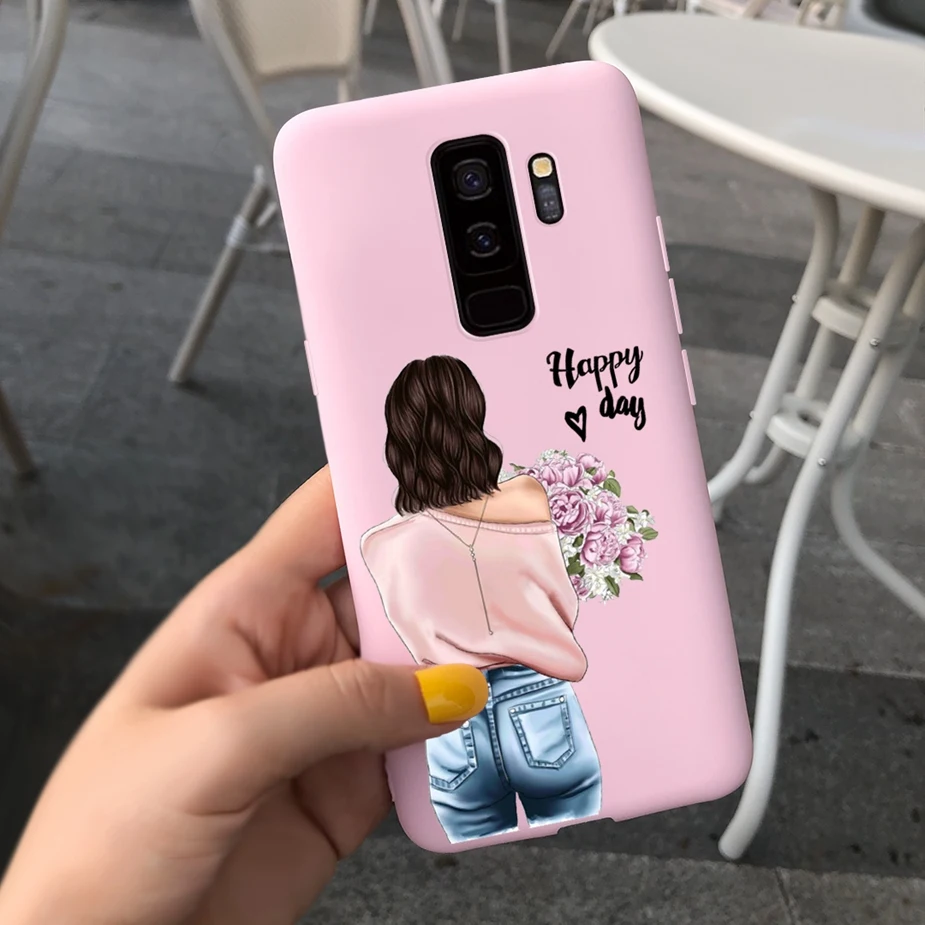 Cute Fashion Cartoon Girls Silicone Soft TPU Phone Case Cover