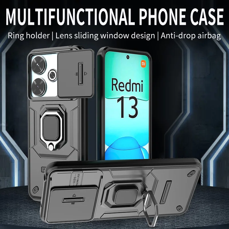 Shockproof Armor Magnetic Holder Phone Case