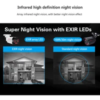 Caméra SIMICAM 4K Poe avec Audio 48V POE/DC 12V 4MP/5MP/8MP Super HD Vision nocturne infrarouge Surveillance vidéo balle pour Nvr 5