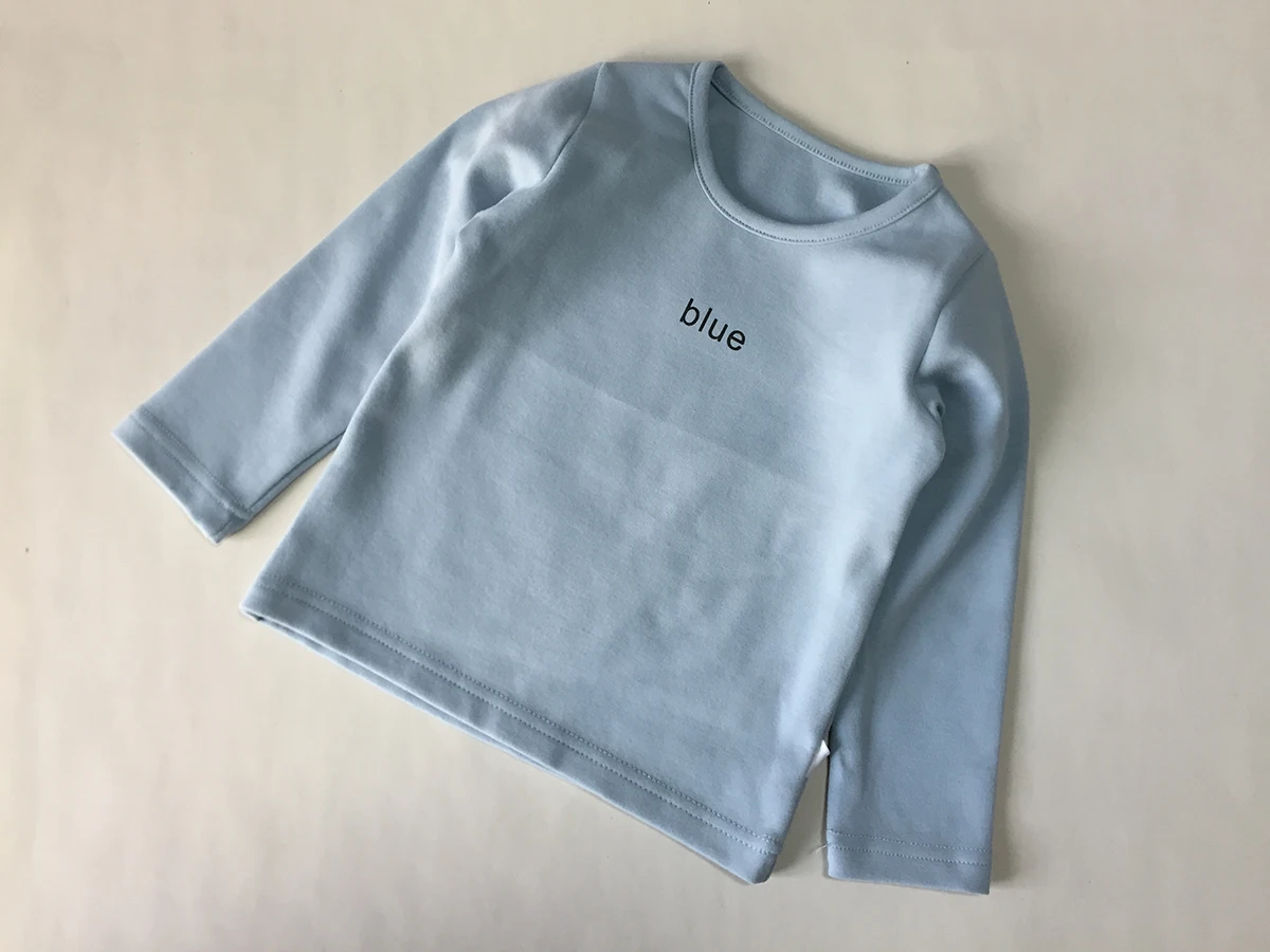 kids sweatshirt for boys 1 to 2 years spring autumn new t-shirt blue girls clothes top