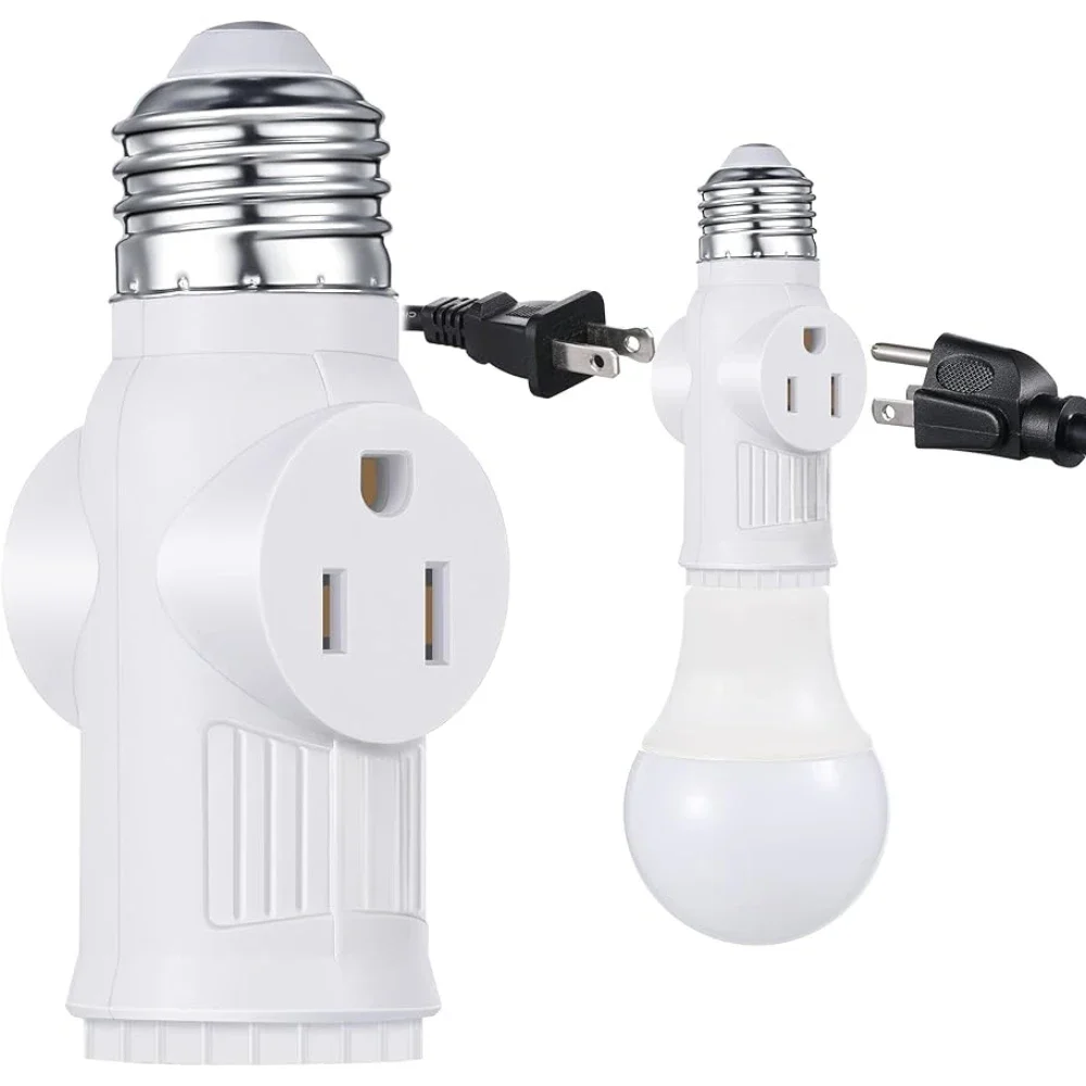 Lamp Socket Adapter E26 E27 LED Bulb Base to US Plug