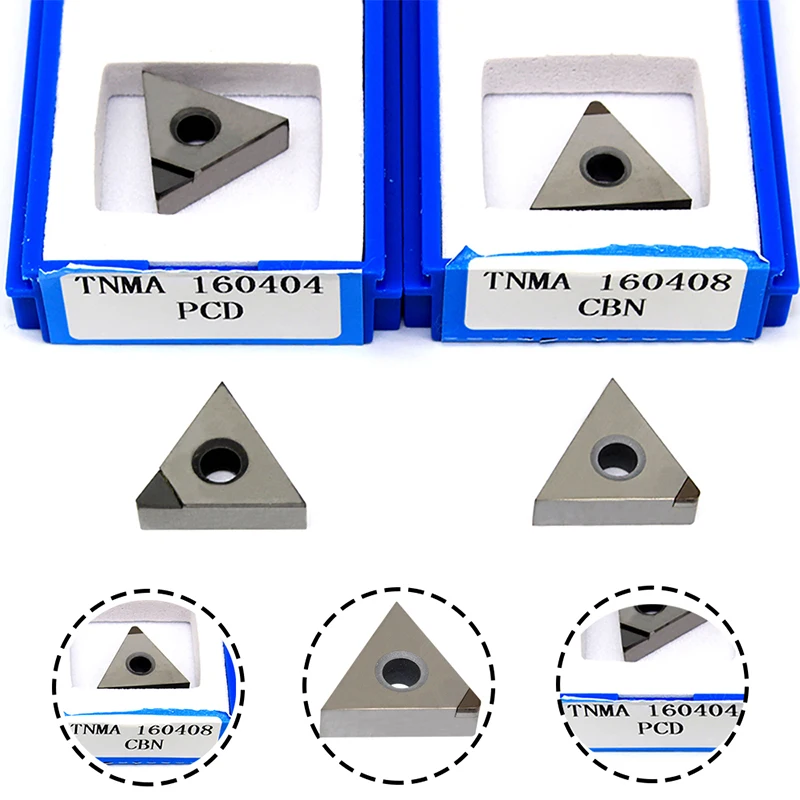 

2PCS TNMA160404 TNMA160408 PCD CBN Diamond Inserts External Turning Tool TNMA 160408 Inserts CNC Lathe Tools Turning Inserts