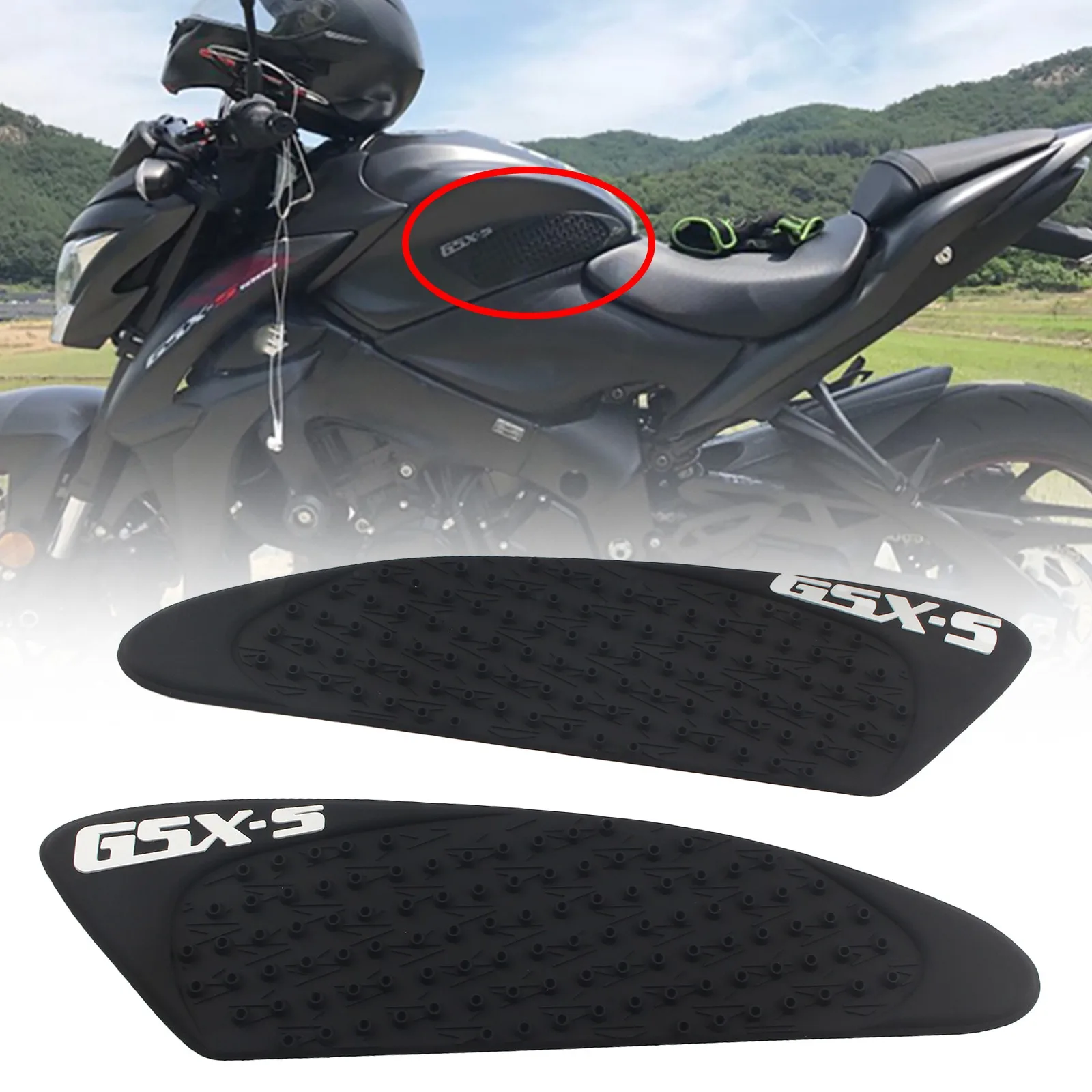 

Motorcycle Accessories Tank Side Grip Traction Knee Protector Sticker Anti Slip Pads Decal For Suzuki GSX-S1000/S1000F 2015-2017