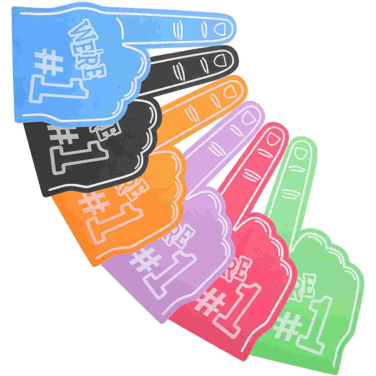 

6 Pcs Eva Palm Small Foam Fingers Girl Cheerleading Hand Gifts for Girls Giant Sports Hands
