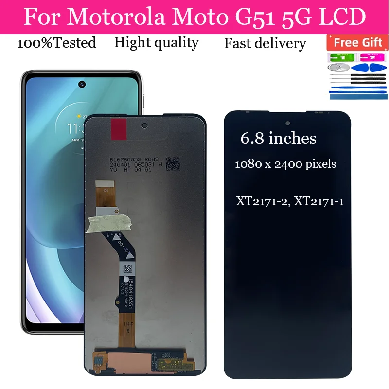 68ScreenForMotorolaMotoG515GXT21712LCDDisplayWithFrame