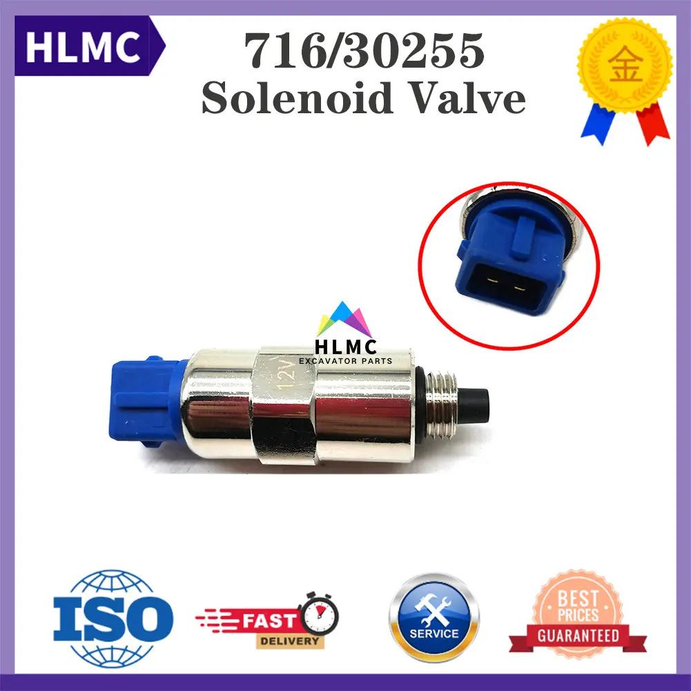 

Fuel Pump Injection Solenoid Shut Off Solenoid Valve 716/30255 716-30255 71630255 For JCB BACKHOE 3CX 4CX