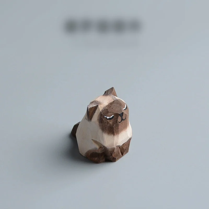 Portachiavi Gatto in Legno - varie razze (semplice anello) 9 Portachiavi Gatto in Legno - varie razze (semplice anello) - immagine 5