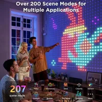 Smart Curtain Lights RGBIC LED Window String Lights APP Remote Control DIY Pattern Text Scene for Christmas Wedding Holiday - Image 5